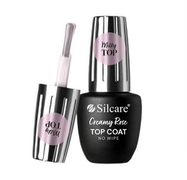 Silcare Top Coat Creamy Rose No Wipe top do lakierów hybrydowych 9ml