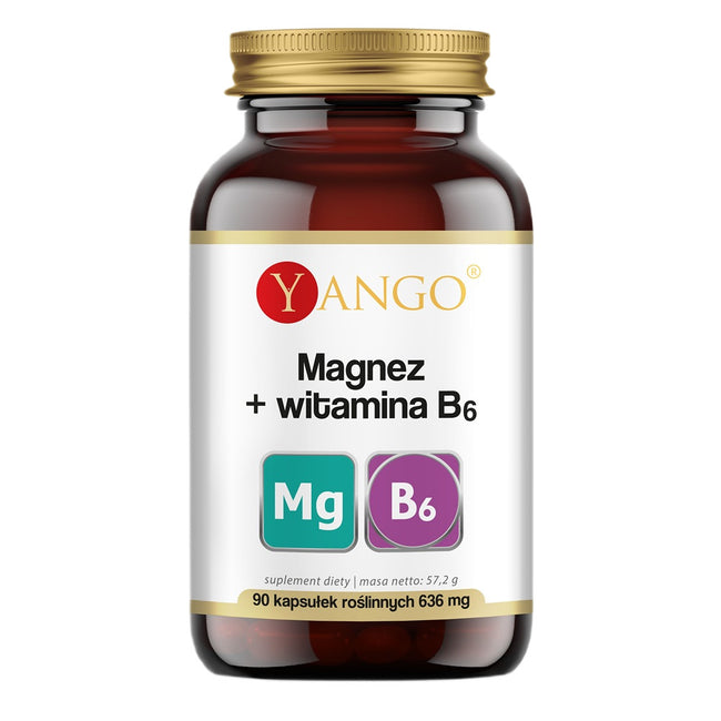 Yango Magnez + witamina B6 suplement diety 90 kapsułek