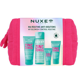 Nuxe My Blemish Control Routine zestaw żel oczyszczający 30ml + tonik oczyszczający 50ml + krem matujący 15ml + serum przeciw niedoskonałościom 5ml