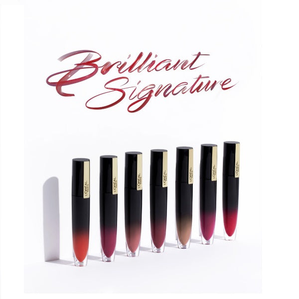 L'Oreal Paris Brilliant Signature Shiny Liquid Lipstick błyszcząca pomadka w płynie