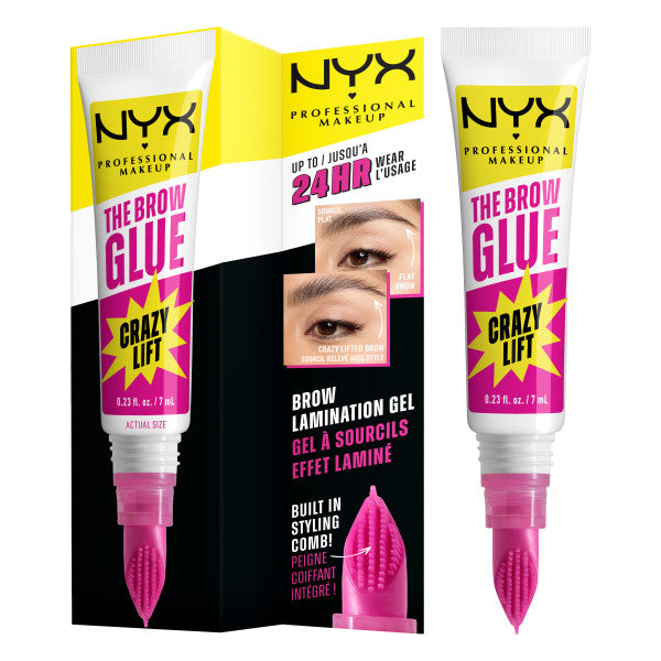 NYX Professional MakeUp The Brow Glue Crazy Lift super utrwalający żel do brwi