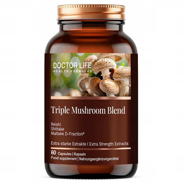 Doctor Life Triple Mushroom Blend suplement diety 60 kapsułek