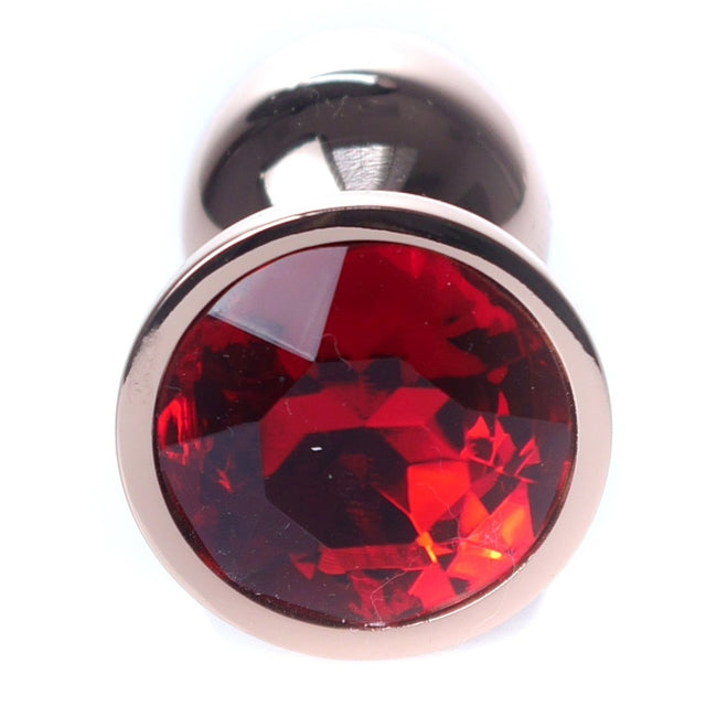 MyLove Butt Plug Collection Jewellery metalowy korek analny Silver Red