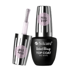 Silcare Top Coat Velvet Bling No Wipe top do lakierów hybrydowych 9ml