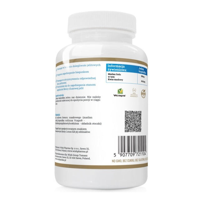 Progress Labs Maślan sodu 585mg suplement diety 120 kapsułek