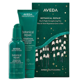 Aveda Botanical Repair zestaw wzmacniające serum do włosów na noc 100ml + wzmacniająca kuracja do włosów bez spłukiwania 100ml