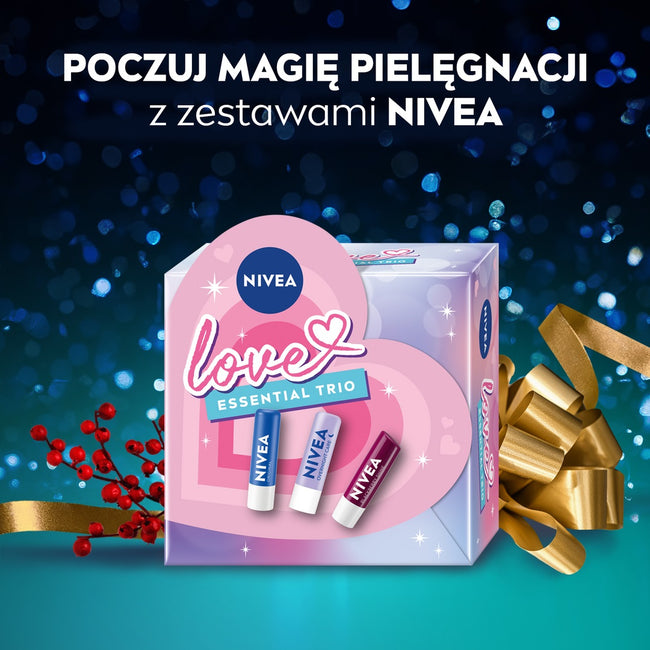 Nivea Essential Trio zestaw pomadek do ust 3x4.8g