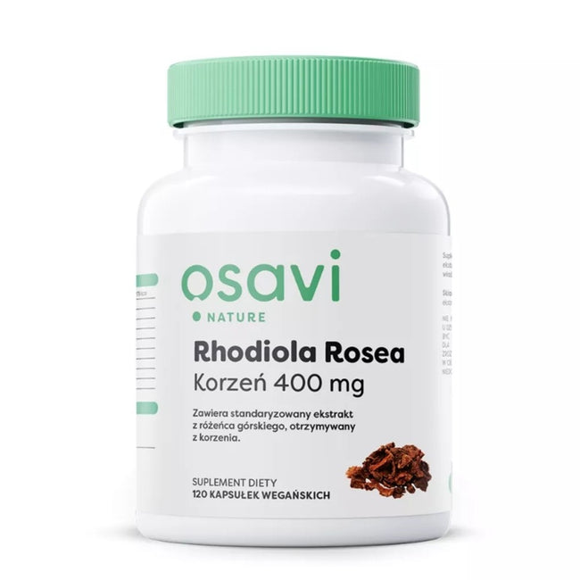 Osavi Rhodiola Rosea Korzeń 400mg suplement diety 120 kapsułek