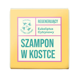 Mydlarnia Cztery Szpaki Regenerujący szampon w kostce Eukaliptus Cytrynowy 75g