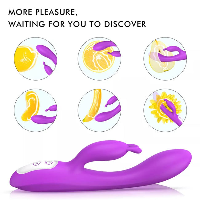 S-HANDE Naughty wibrator podgrzewany z 9 trybami wibracji Purple