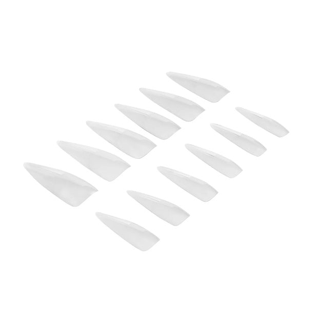 NeoNail Invisible Flexi Tips tipsy elastyczne do przedłużania paznokci 03 Clear Stiletto 300szt