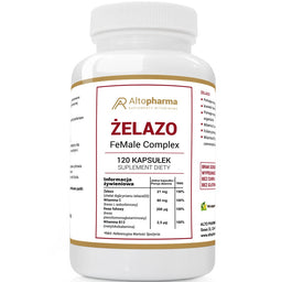 AltoPharma Żelazo FeMale Complex suplement diety 120 kapsułek