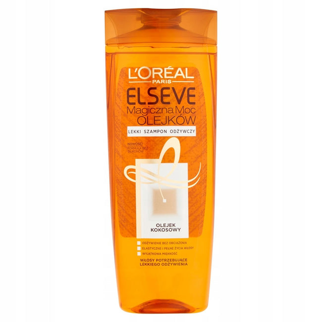 L'Oreal Paris Elseve Magiczna Moc Olejków z Olejkiem Kokosowym lekki szampon odżywczy do włosów suchych i normalnych 400ml