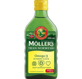 Möller's Tran Norweski suplement diety Cytrynowy 250ml
