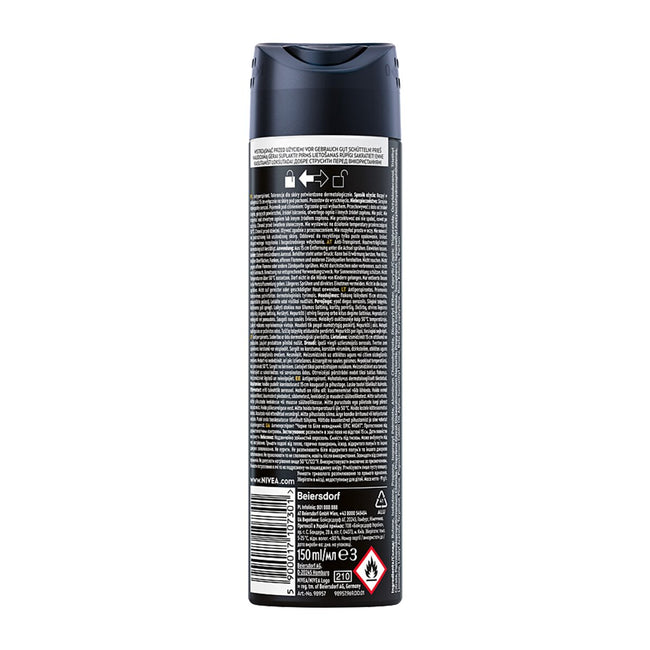 Nivea Men Black & White Invisible Epic Night antyperspirant spray 150ml