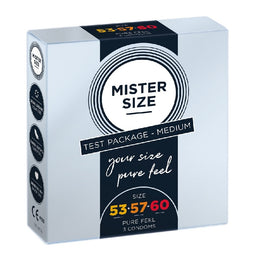 Mister Size Condoms prezerwatywy dopasowane do rozmiaru 53mm 57mm 60mm 3szt.