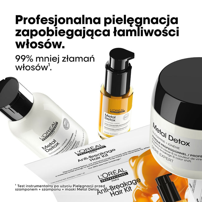 L'Oreal Professionnel Serie Expert Metal Detox zestaw szampon 100ml + maska 75ml + olejek 30ml