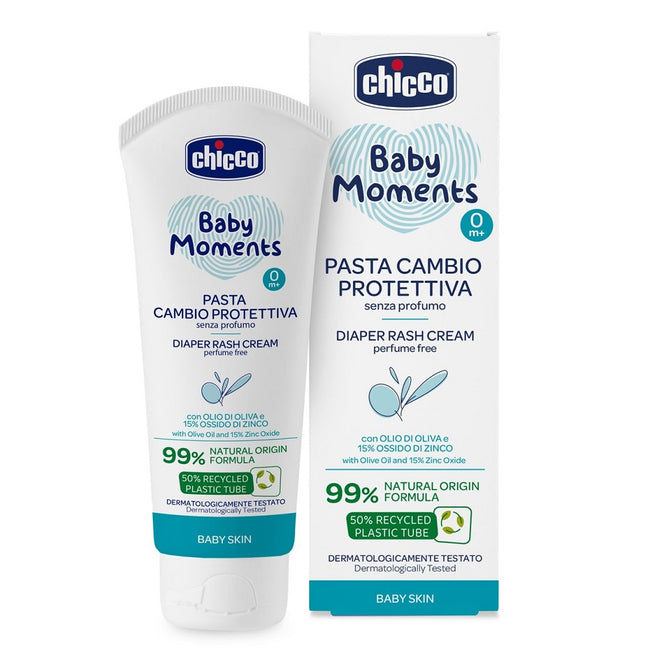 Chicco Baby Moments bezzapachowy krem na wysypkę pieluszkową 0m+ 100ml