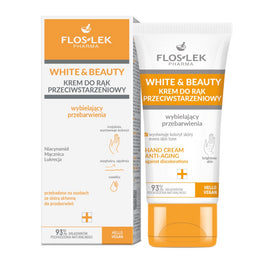 Floslek White & Beauty krem do rąk przeciwstarzeniowy wybielający przebarwienia 45ml