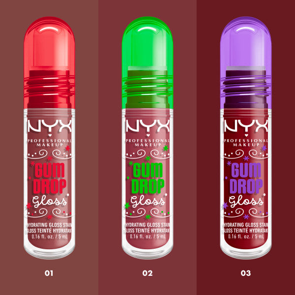 NYX Professional MakeUp Holiday Gum Drop Gloss nawilżający błyszczyk do ust