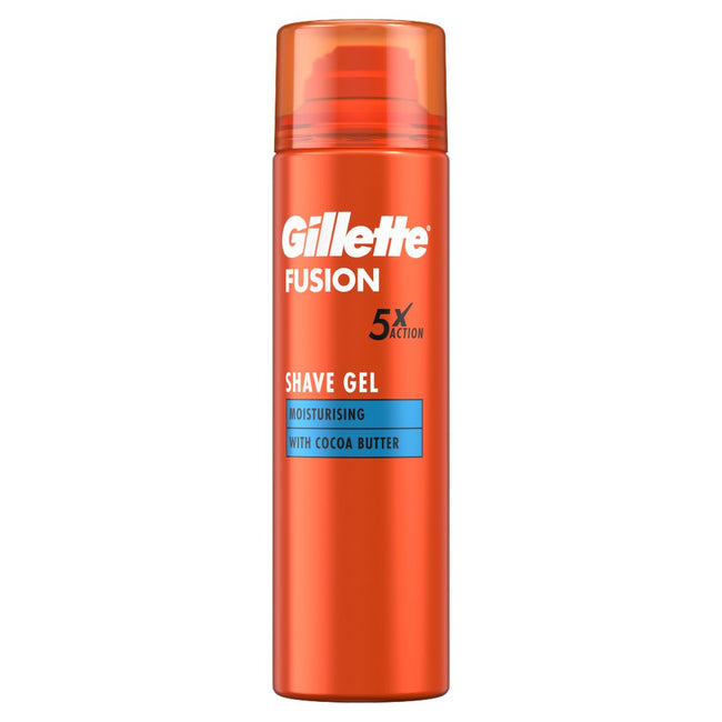Gillette Fusion nawilżający żel do golenia z masłem kakaowym 200ml