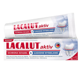 Lacalut Aktiv Ochrona Dziąseł & Łagodne Wybielanie specjalistyczna pasta do zębów 75ml