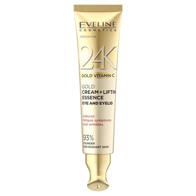 Eveline Cosmetics 24K Gold Vitamin C złoty krem + esencja liftingująca pod oczy i na powieki 15ml