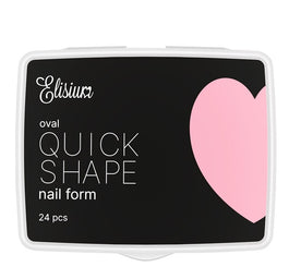 Elisium Quick Shape Nail Form Mini formy do przedłużania paznokci Oval 24szt