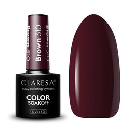 Claresa Color Soak Off UV/LED Brown lakier hybrydowy 5g