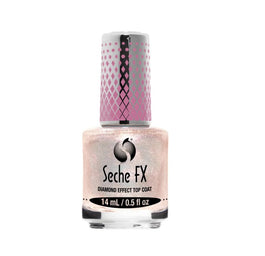 Seche FX Diamond Effect Top Coat błyszczący lakier nawierzchniowy Pink 14ml