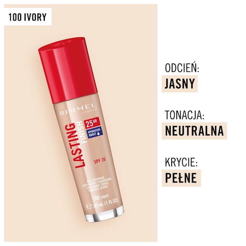 Rimmel Lasting Finish 25HR SPF20 długotrwały podkład do twarzy