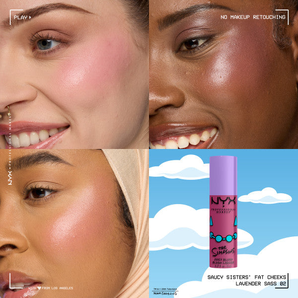NYX Professional MakeUp Saucy Sisters Fat Cheeks róż do policzków w płynie 8ml