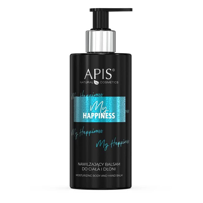 APIS My Happiness zestaw nawilżający żel pod prysznic 300ml + nawilżający balsam do ciała i dłoni 300ml