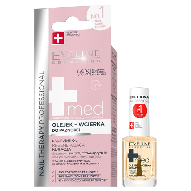 Eveline Cosmetics Nail Therapy Professional Med+ olejek-wcierka do paznokci 12ml