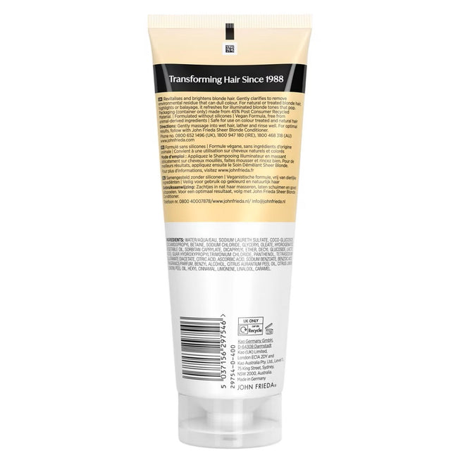 John Frieda Sheer Blonde szampon rozświetlający 250ml
