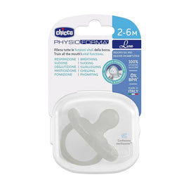 Chicco PhysioForma Luxe smoczek silikonowy uspokajający 2-6m Szary