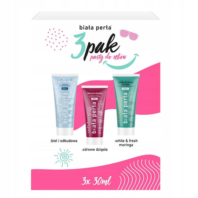 Biała Perła 3pak pasty do zębów 3x30ml
