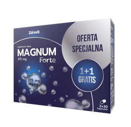 Zdrovit Magnum Forte 375mg suplement diety 60 kapsułek