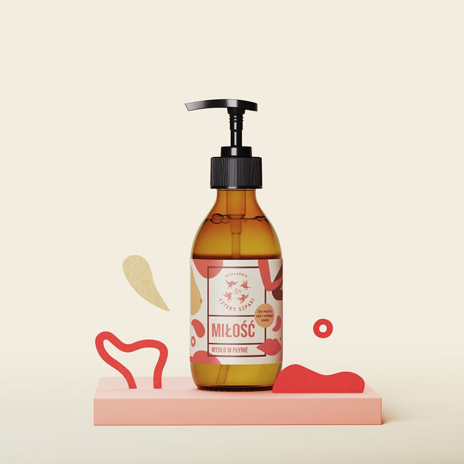 Mydlarnia Cztery Szpaki Naturalne mydło w płynie Miłość 300ml