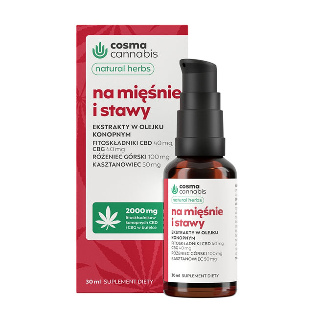 Cosma Cannabis Na Mięśnie i Stawy suplement diety 30ml