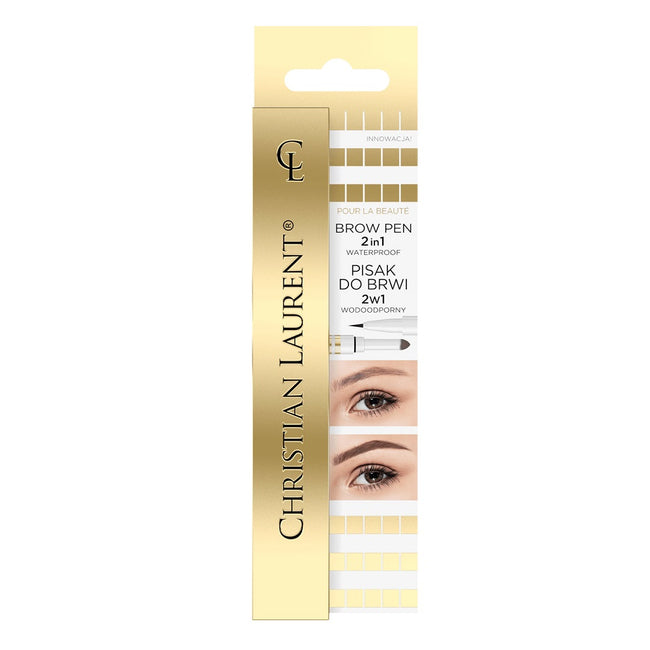 Christian Laurent Brow Pen 2in1 wodoodporny pisak do brwi 2w1