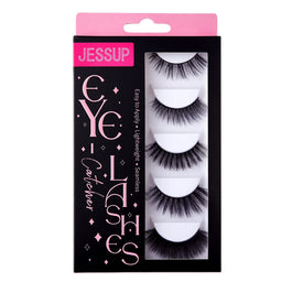 JESSUP False Eyelashes sztuczne rzęsy na pasku 5 par