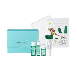 AXIS-Y The Mini Glow Set zestaw żel do mycia twarzy 8ml + tonik do twarzy 5ml + ampułka do twarzy 5ml + serum do twarzy 5ml