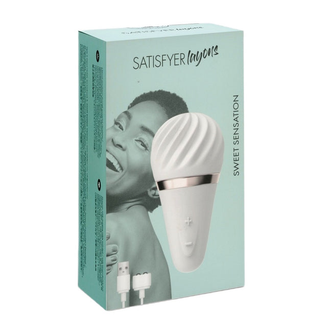Satisfyer Little Wand wibrator w kształcie lodowego rożka White