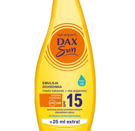 Dax Sun Emulsja ochronna z masłem kakaowym i olejem arganowym SPF15 175ml