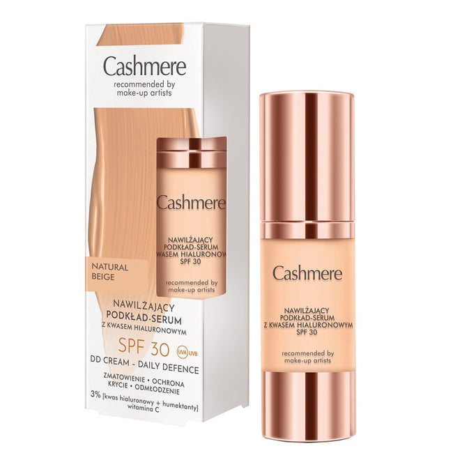 Cashmere Nawilżający podkład-serum z kwasem hialuronowym SPF30