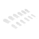 NeoNail Invisible Flexi Tips tipsy elastyczne do przedłużania paznokci 02 Clear Square 300szt