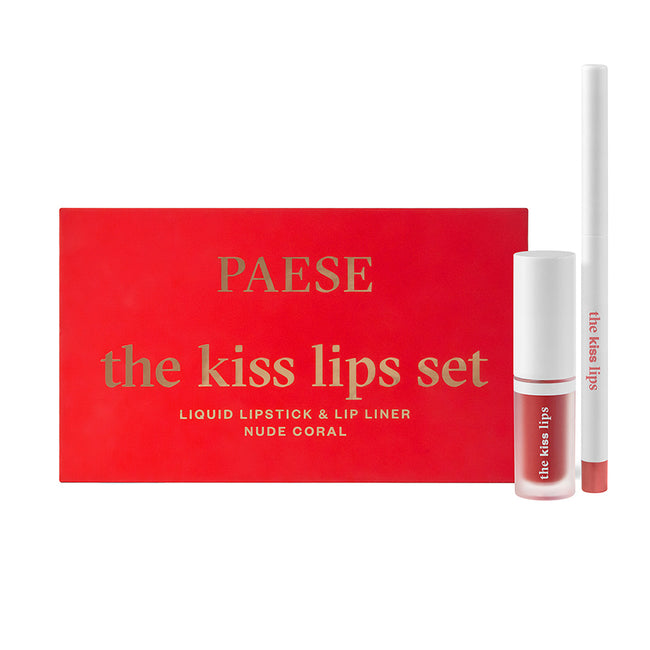 Paese The Kiss Lips zestaw pomadka i konturówka 02 Nude Coral