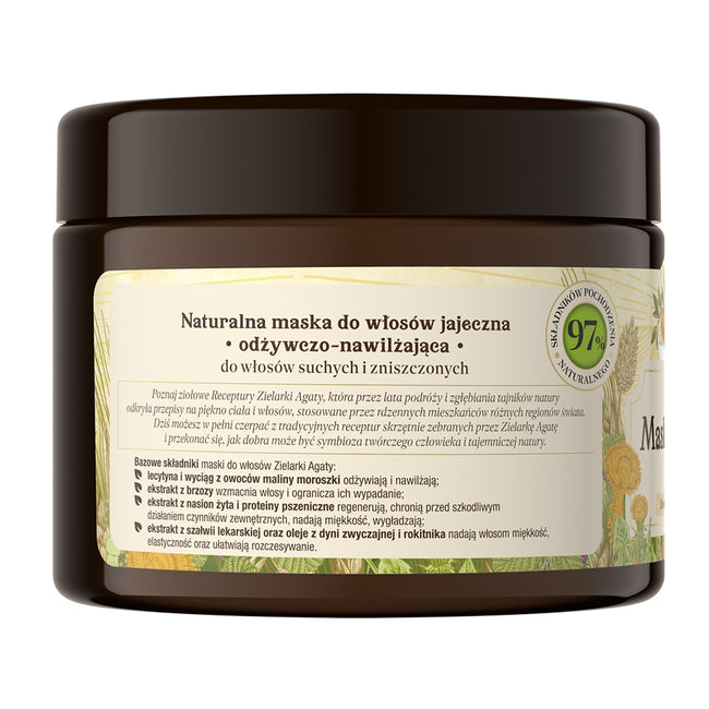 Receptury Zielarki Maska jajeczna do włosów suchych i zniszczonych 300ml