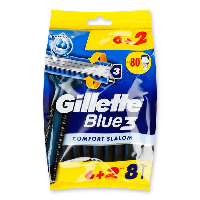 Gillette Blue 3 Comfort Slalom jednorazowe maszynki do golenia 8szt